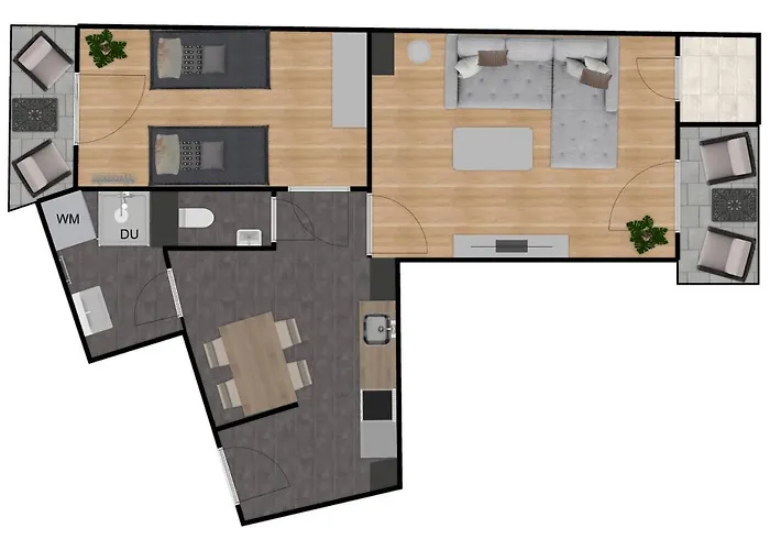 Smarte Dachgeschosswohnung Mit 2 Terrassen Direkt Am Hauptbahnhof Διαμέρισμα *